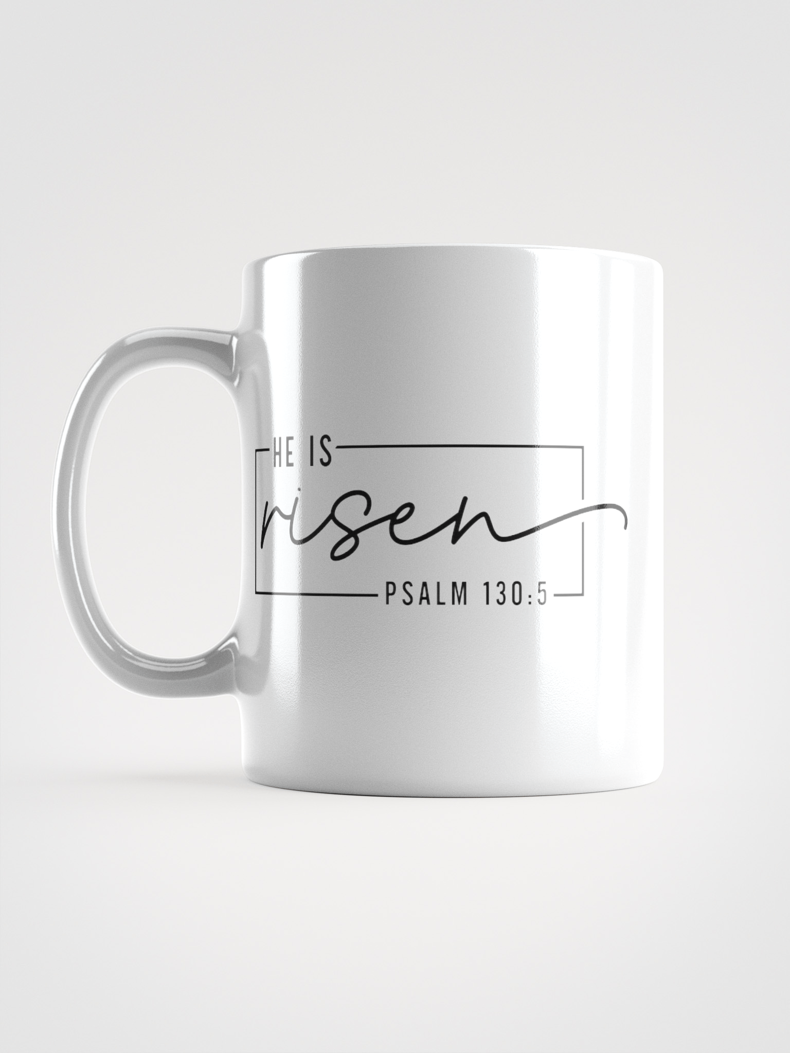 He I s Risen White Glossy Mug product image (1)