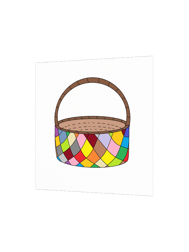Patchwork Quilt Basket Poster product image (5)
