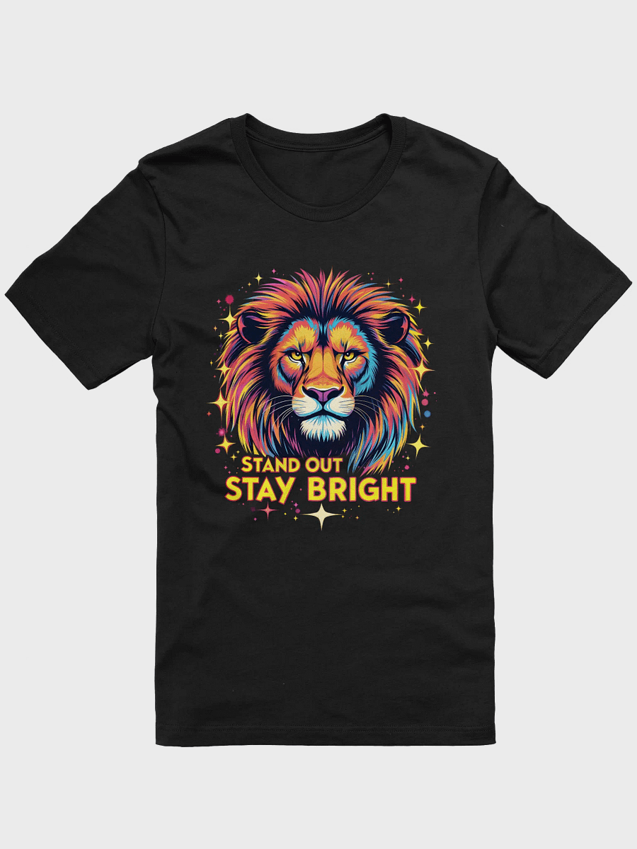 Colorful Lion Graphic T-Shirt - Bella+Canvas Bright Bold Art Tee - Artistic Streetwear product image (1)