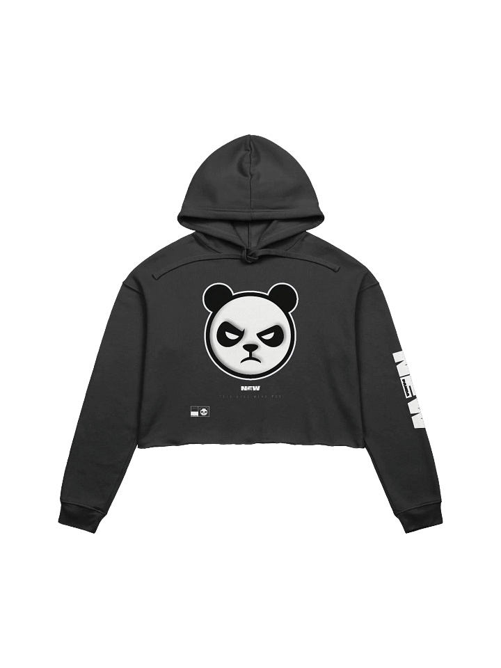 new panda Clawed Attitude Crop Hoodie product image (1)