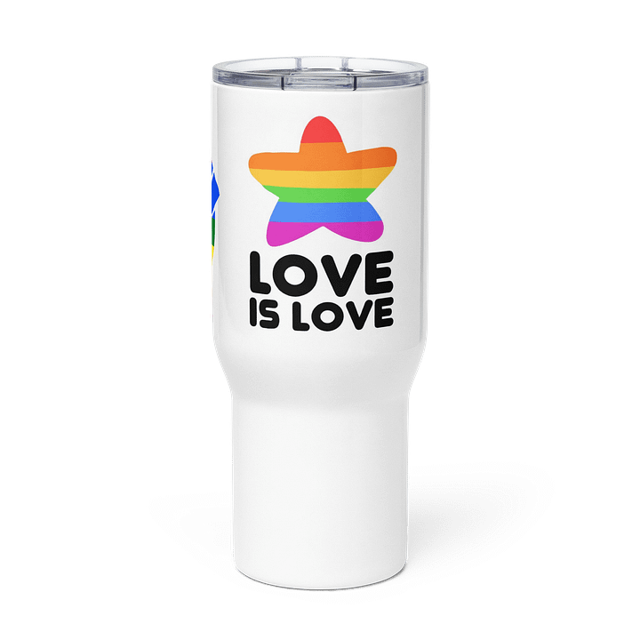Rainbow Pride Travel Mug: Love Is Love Edition product image (3)