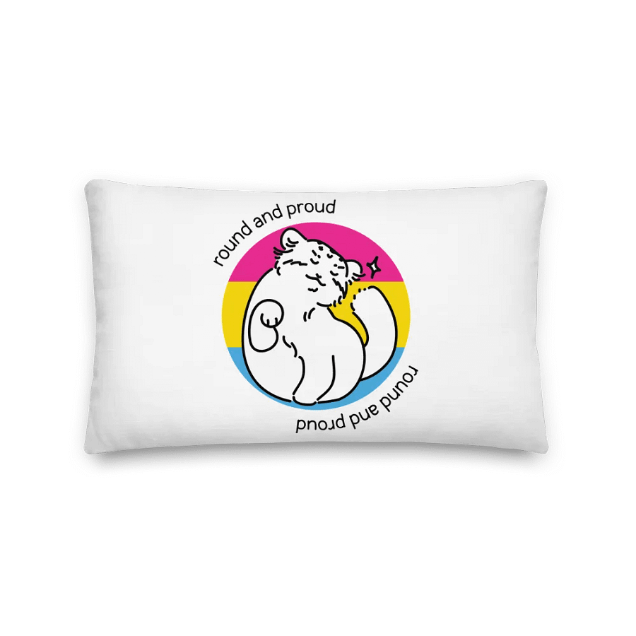 Round and Proud Manul Pansexual Version - Pillow product image (2)