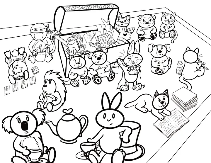 Hatter Hangout Colouring Bundle product image (1)