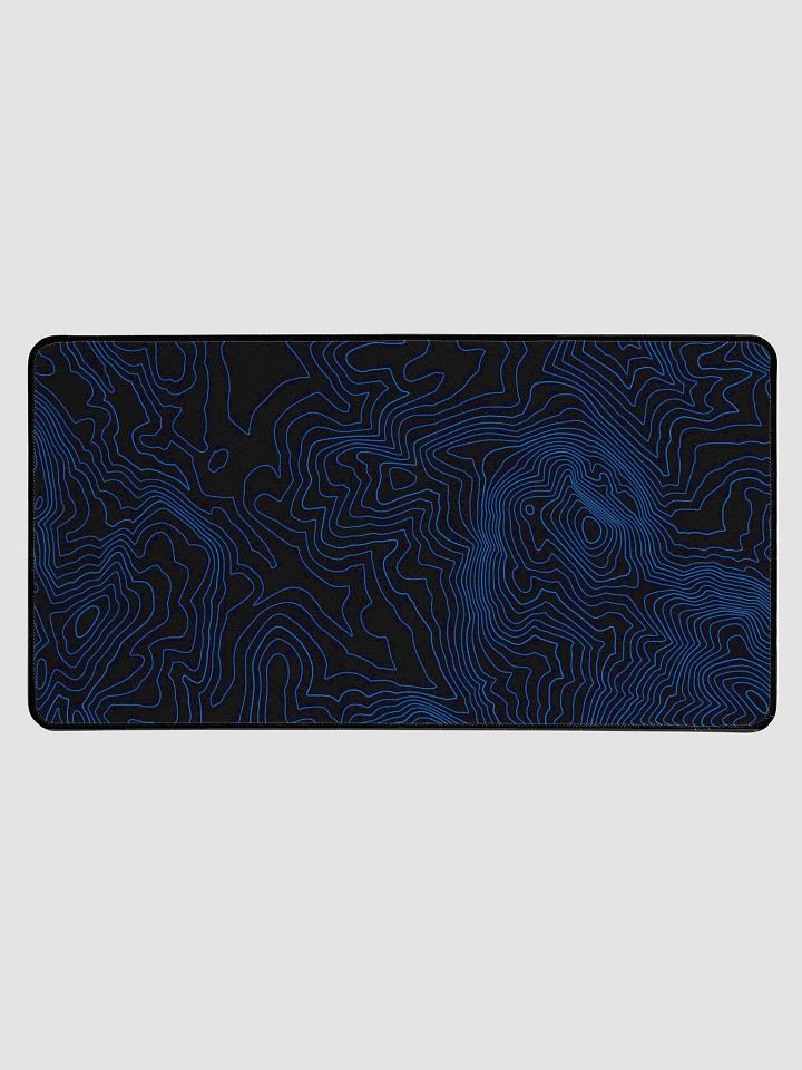 Black and Blue Topographic Mouse Pad product image (1)