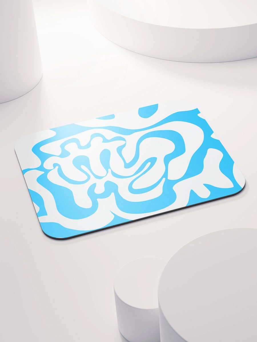 Fluid Blue Swirls Mouse Pad product image (4)