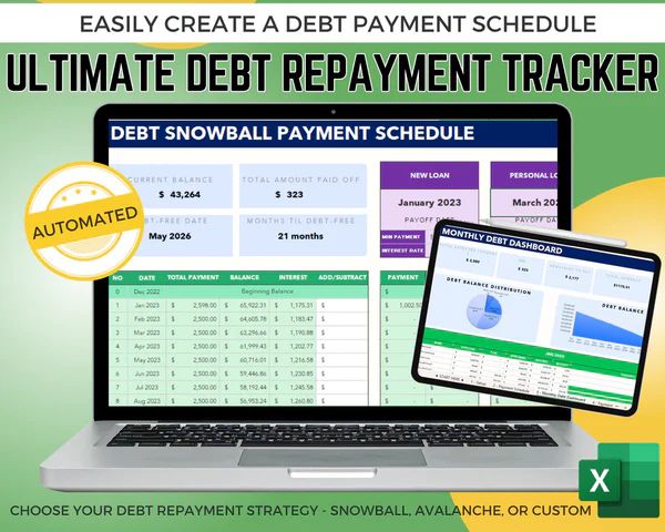 Smart Excel Debt Repayment Planner – Master Your Financial Journey product image (1)