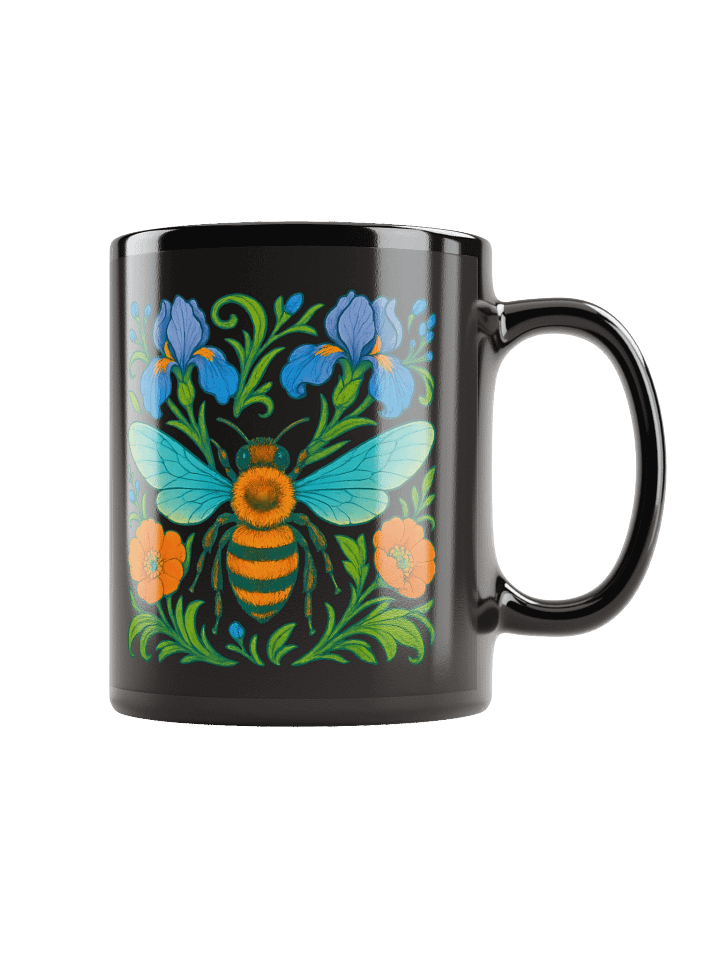 Cottagecore Bee Mug With Wildflowers And Naturecore Style product image (1)