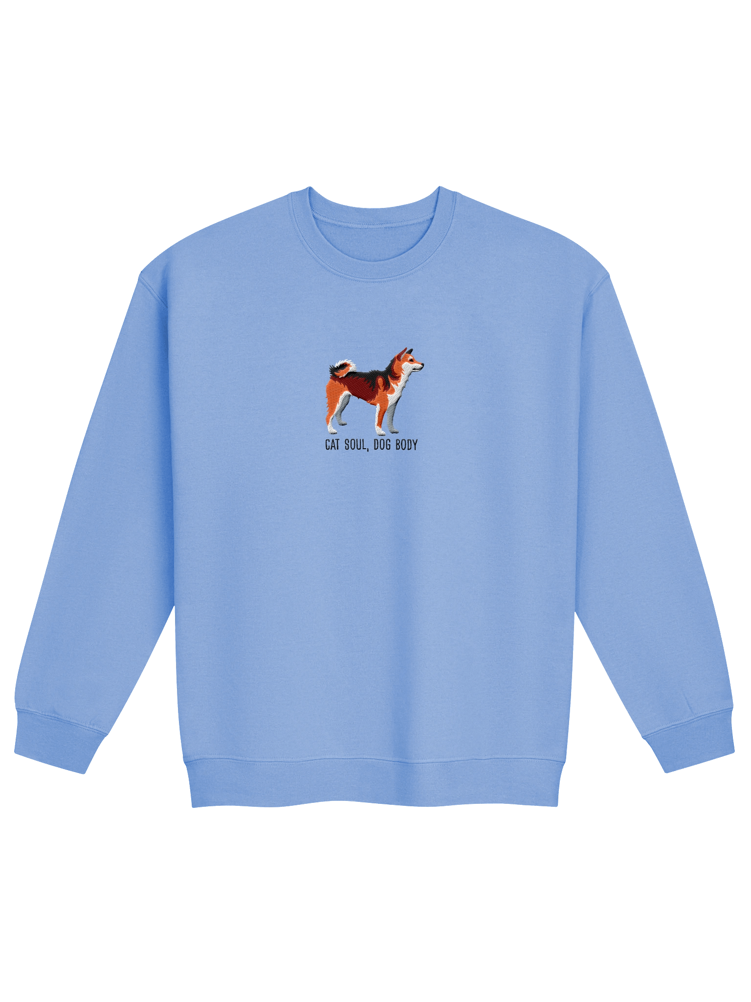 Cat Soul, Dog Body Sweatshirt (Embroidered) of a Japanese Shiba Inu(Sesame) product image (9)