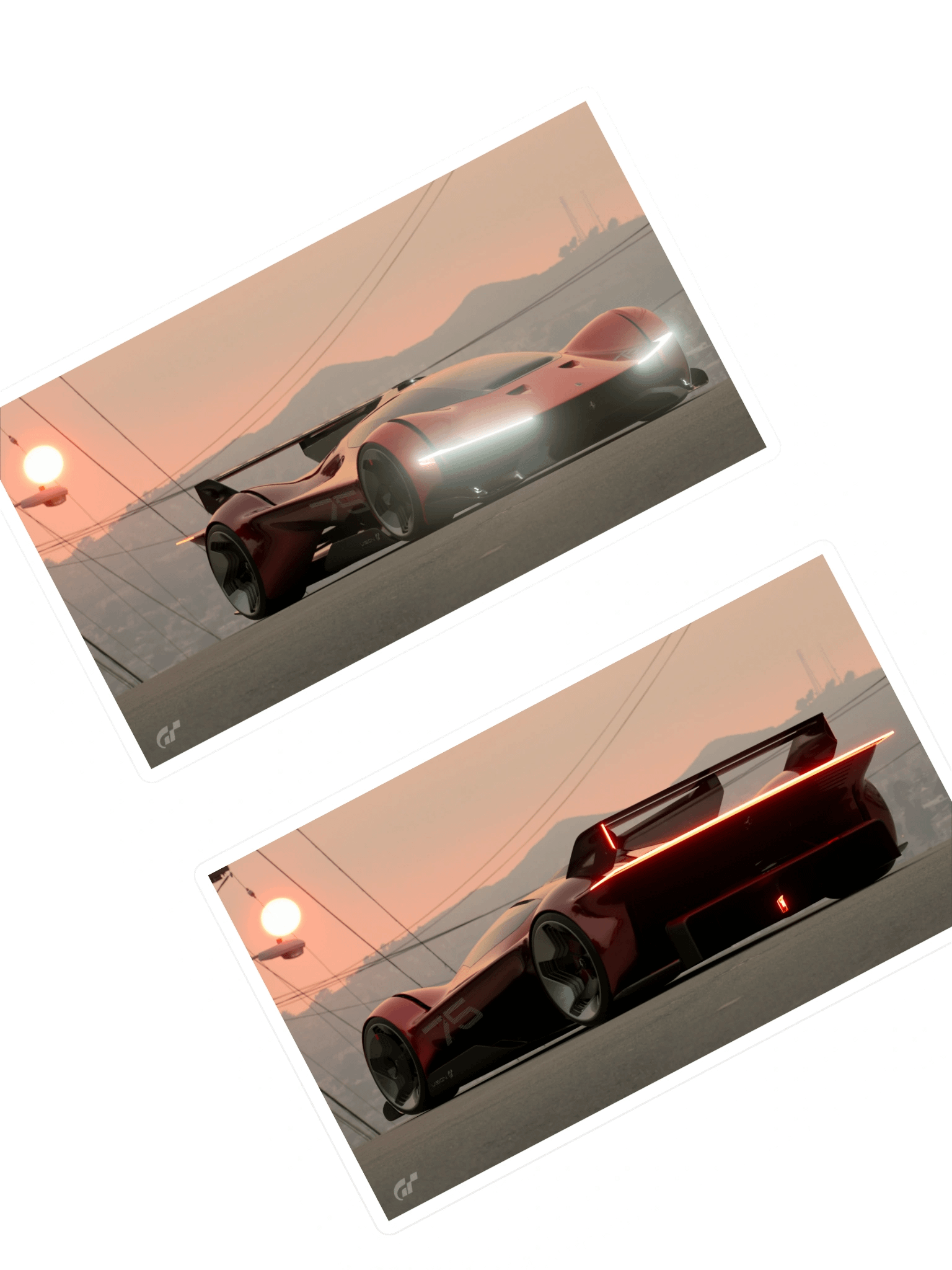 GT 7 Scapes Collection Ferrari Vision GT Cut Sticker Sheet product image (1)