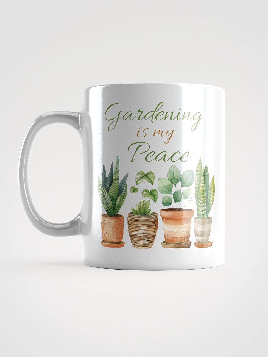 Gardening is My Peace Coffee Mug (White) product image (4)