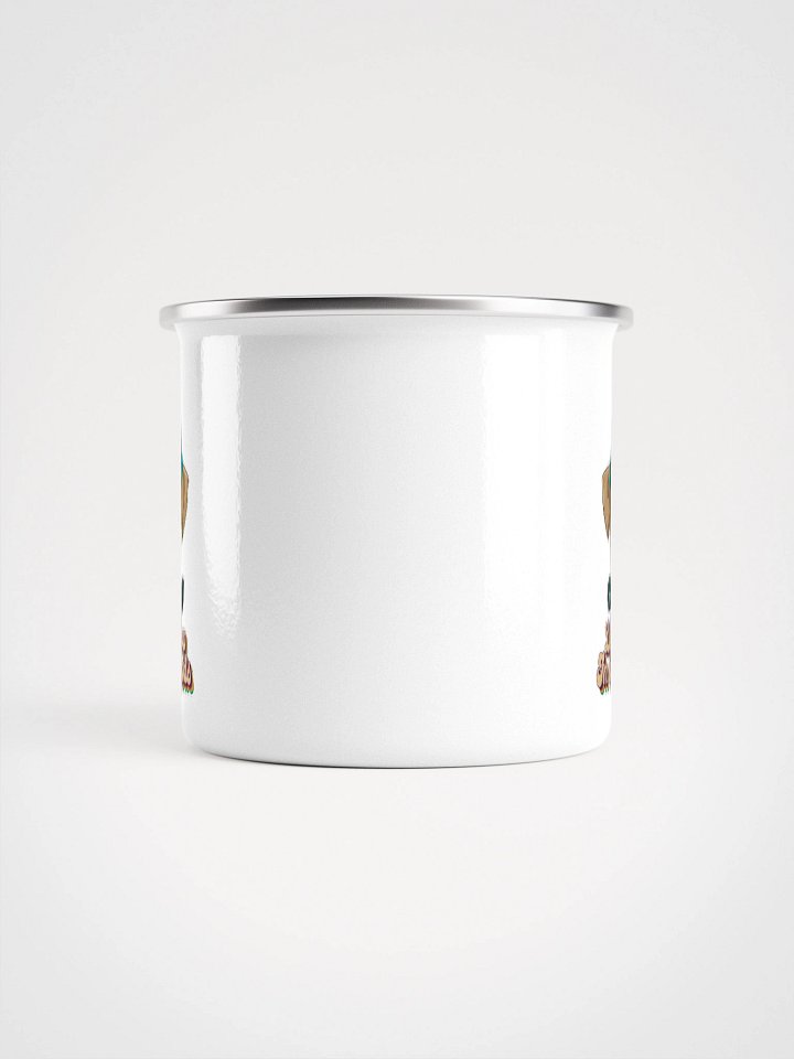 Enamel Camping Mug - Camping Dog - poop on the woods product image (2)