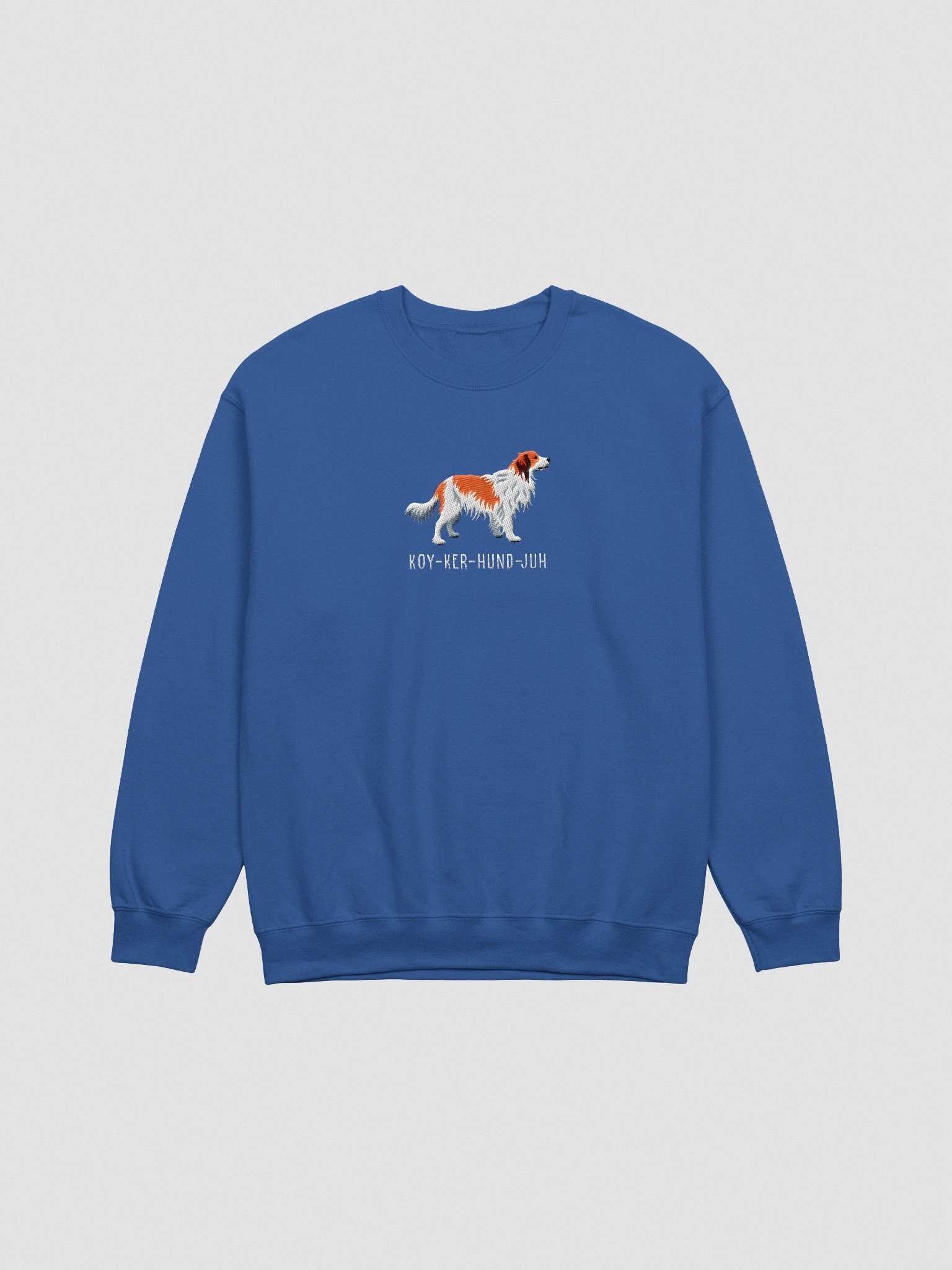 Koy-Ker-Hund-Juh Sweatshirt (Embroidered) of a Kooikerhondje product image (4)