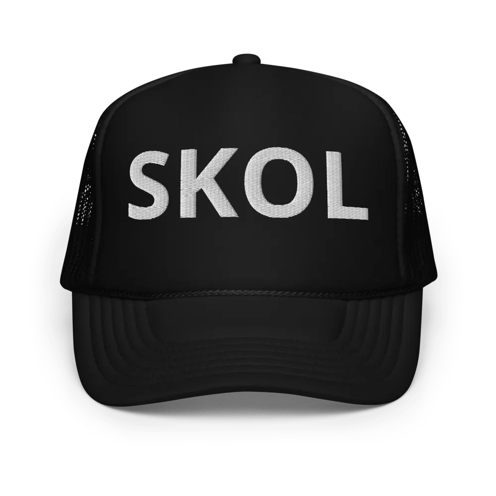 Skol - Embroidered Trucker Hat Cap - Pro Football Fan Hat, Minnesota Football Lovers product image (1)