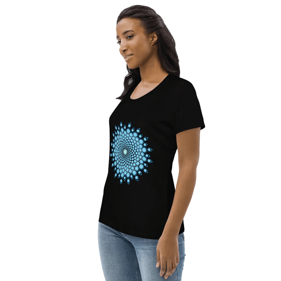 Blue Dot Mandala Women's Eco T-Shirt product image (5)