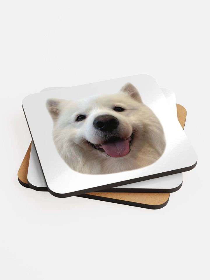 Snow - Glossed Cork Coasters product image (2)
