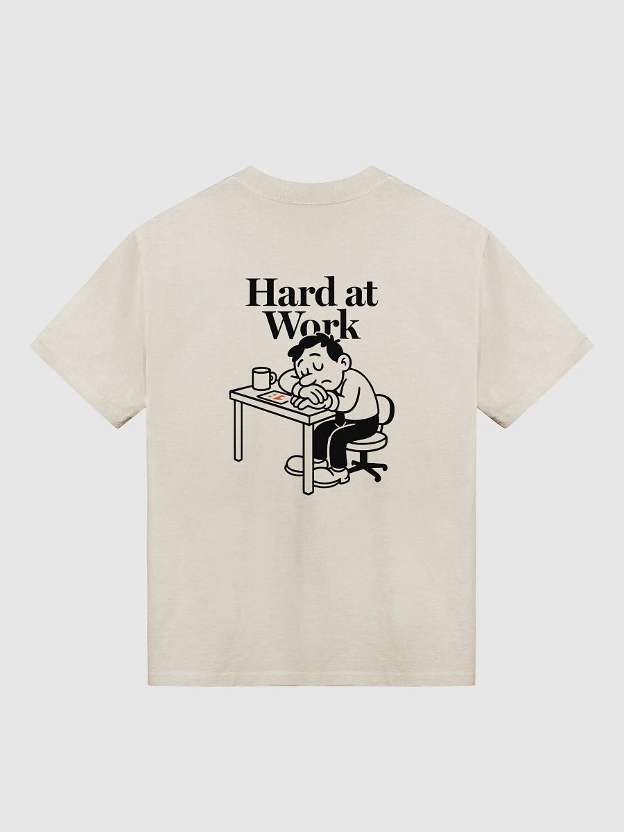 Hard at Work Oversized T-Shirt (Bone) product image (2)