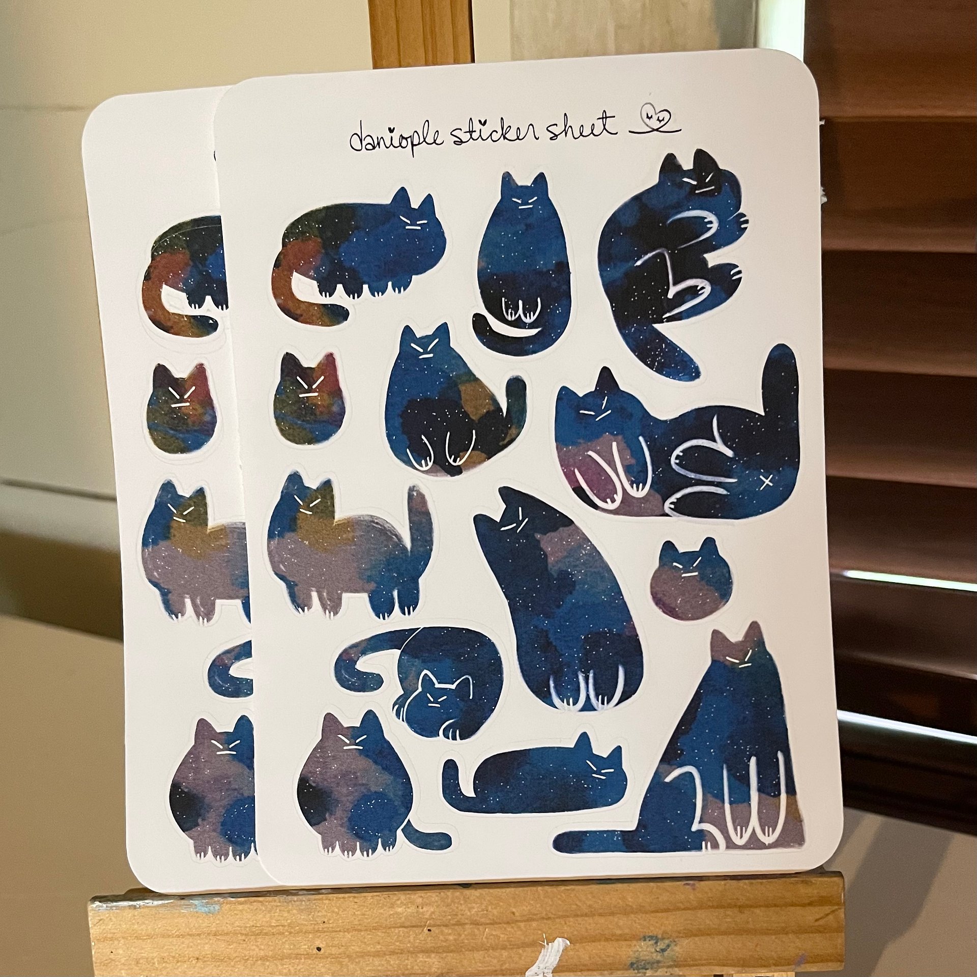 [PRE-ORDER] Space Cats Sticker Sheet product image (1)
