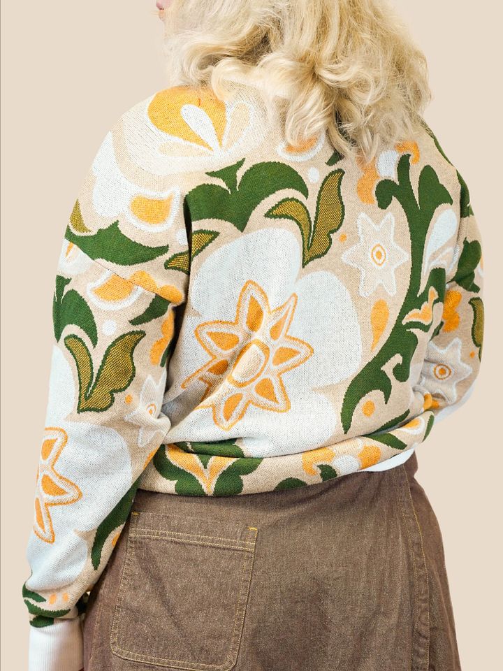 Botanical Wallpaper Sweater - Cream product image (2)