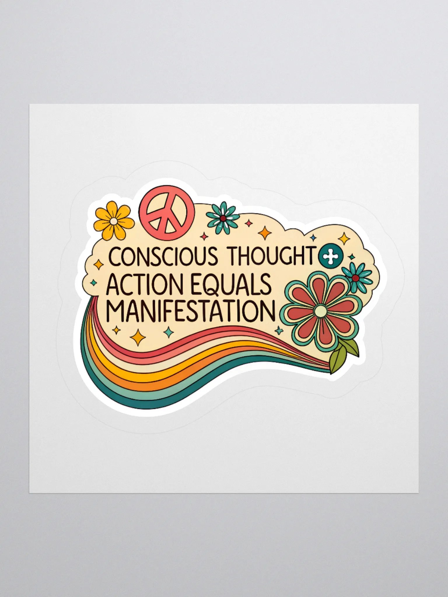 Conscious Manifestation Kiss Cut Stickers product image (2)