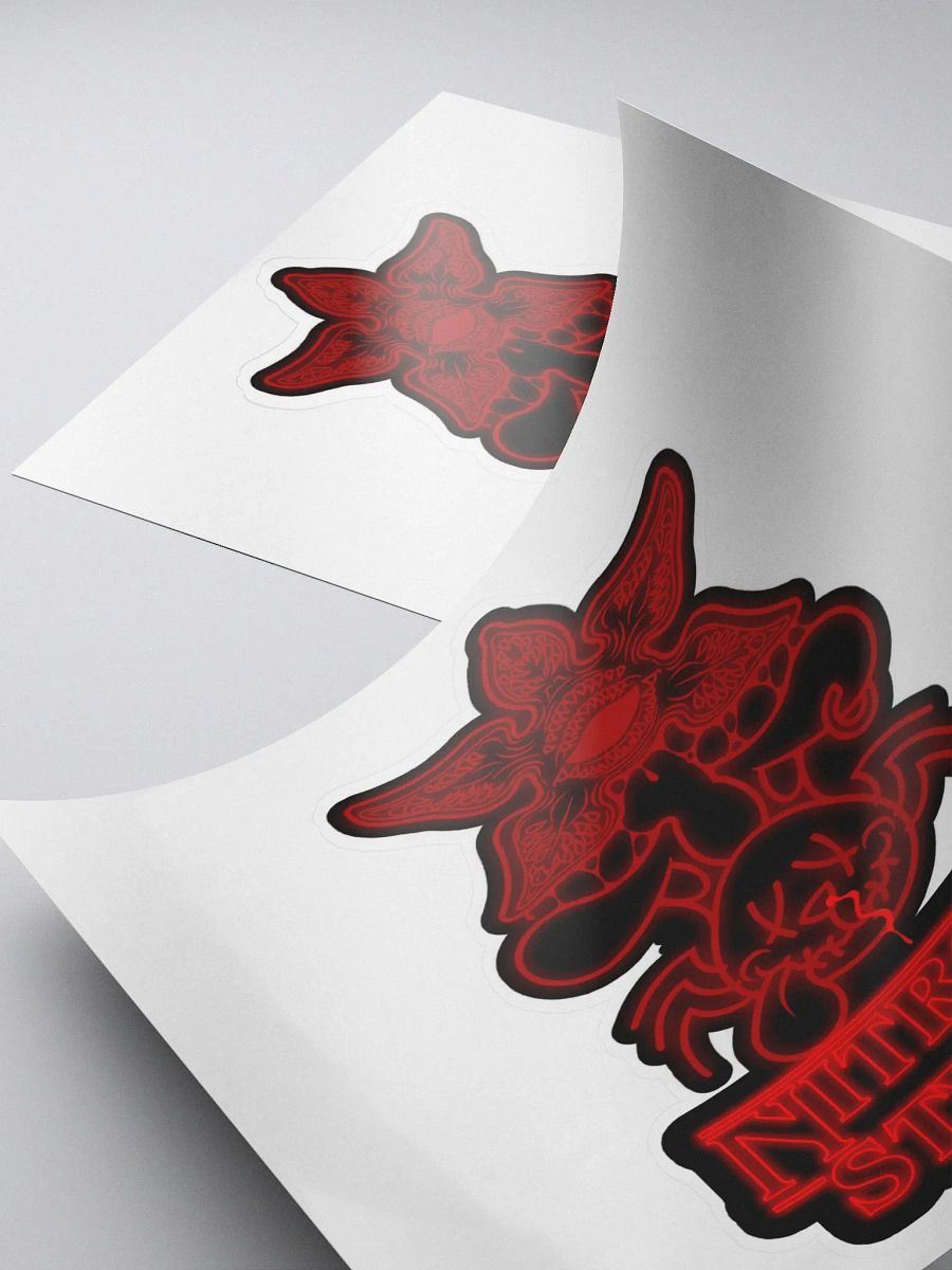 Weirder Stuff Collection - Neon Red Kiss Cut Sticker product image (5)