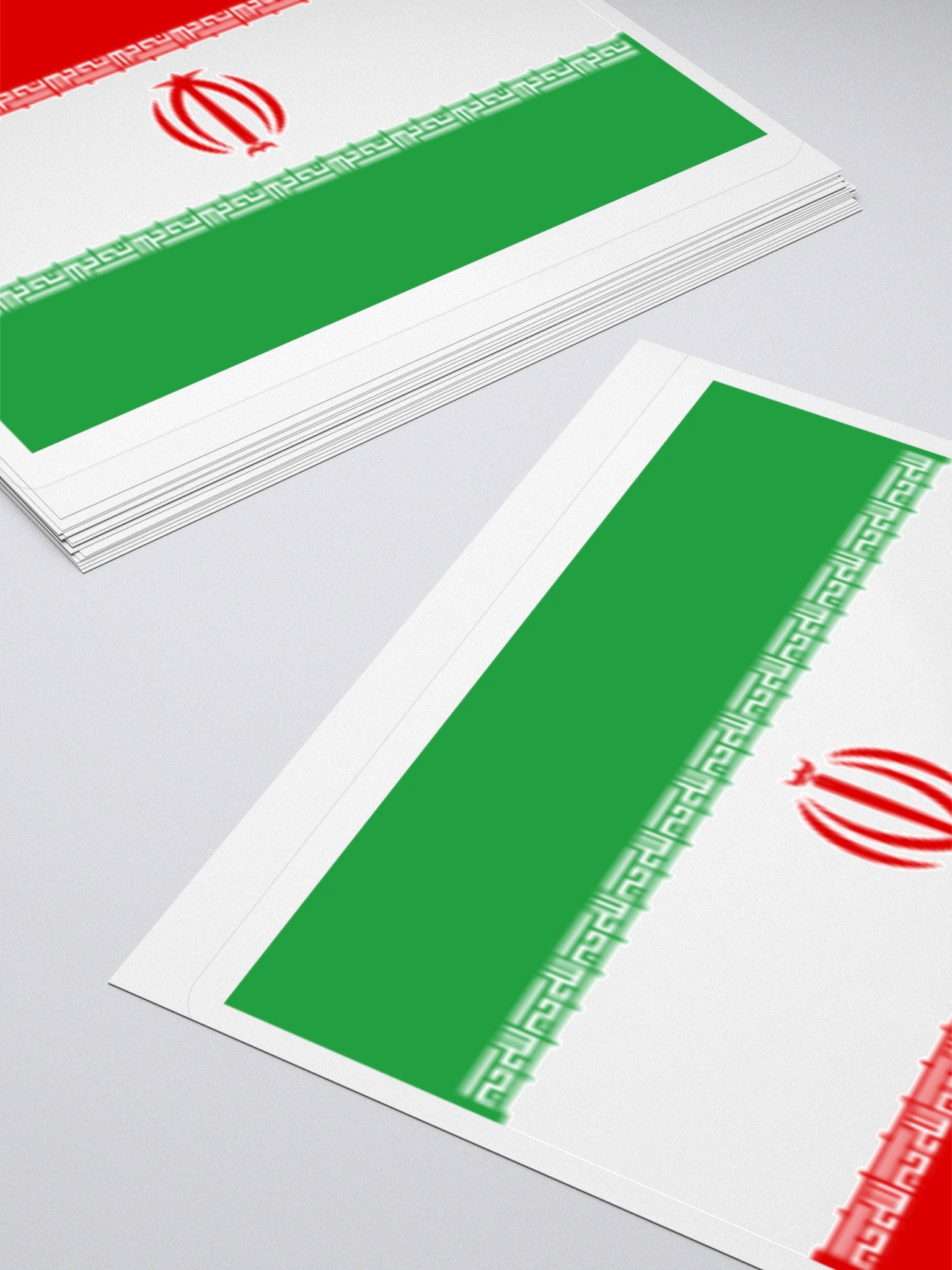 Iran Flag Sticker | Red Emblem Design | Durable Vinyl | 3 Sizes product image (12)