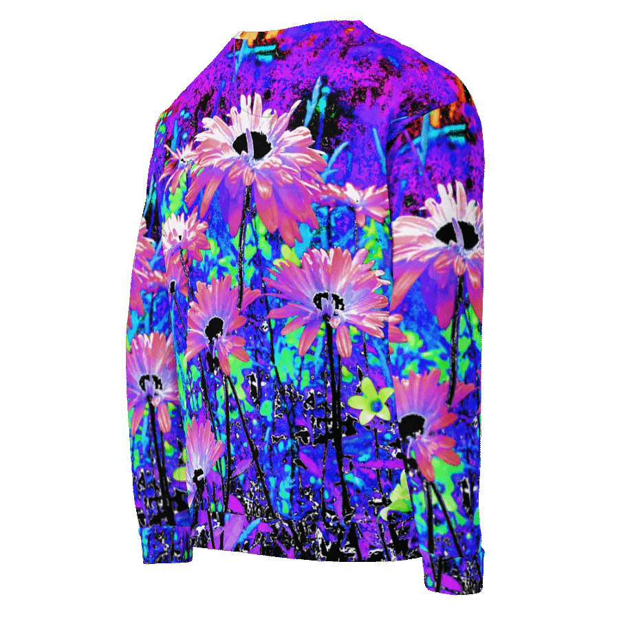 Abstract Surreal Daises in the Garden Unisex Sweatshirt product image (6)