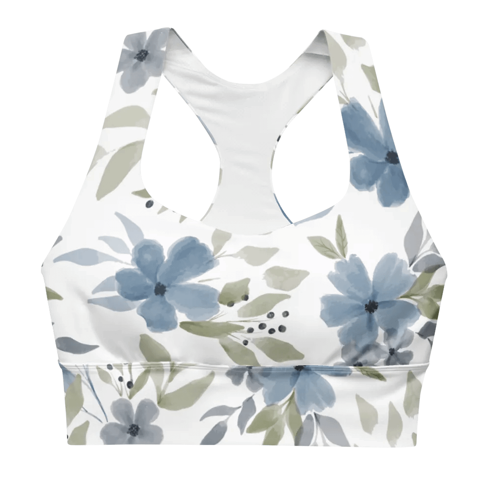 Blue Blossom All-Over Sports Bra product image (1)