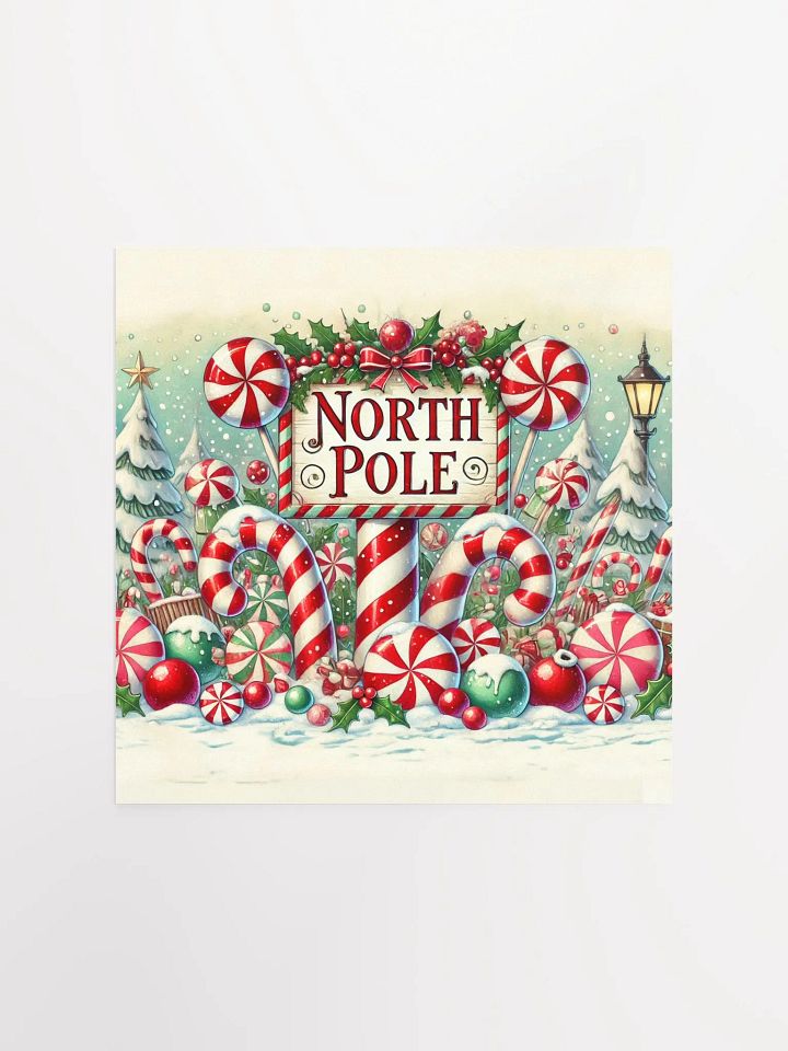 North Pole Winter Wonderland Sign Premium Prints and Posters product image (2)