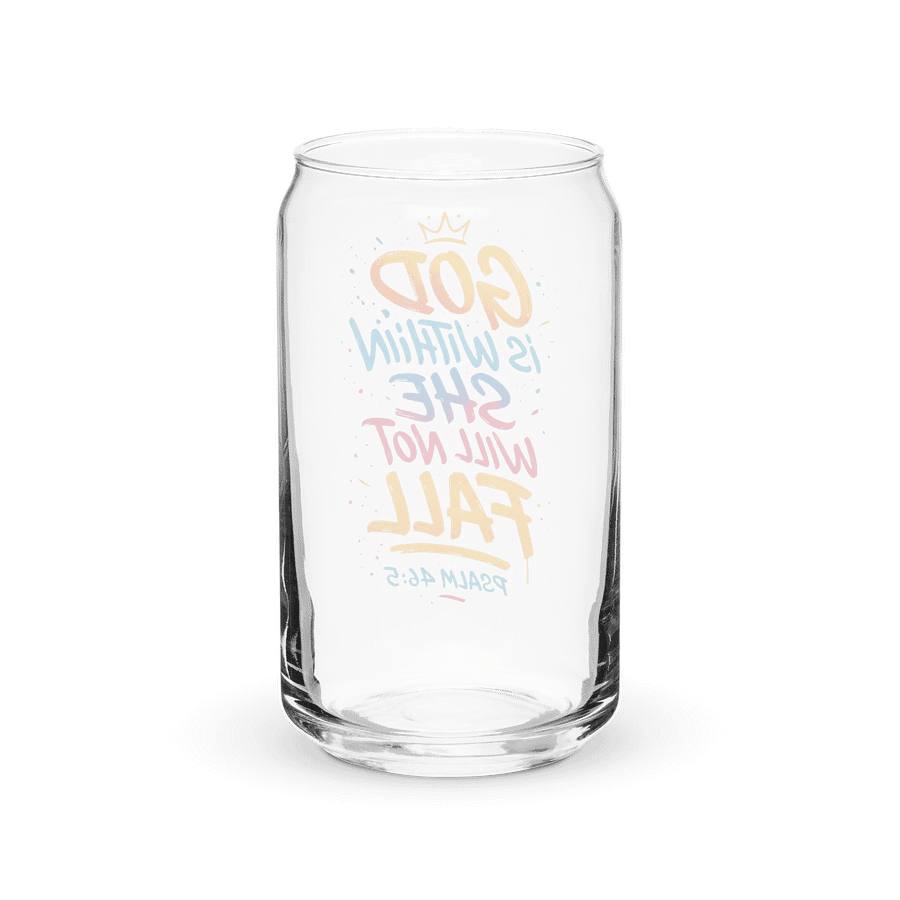 "Rooted & Unshakable" – Psalm 46:5 Graffiti Can Glass product image (6)