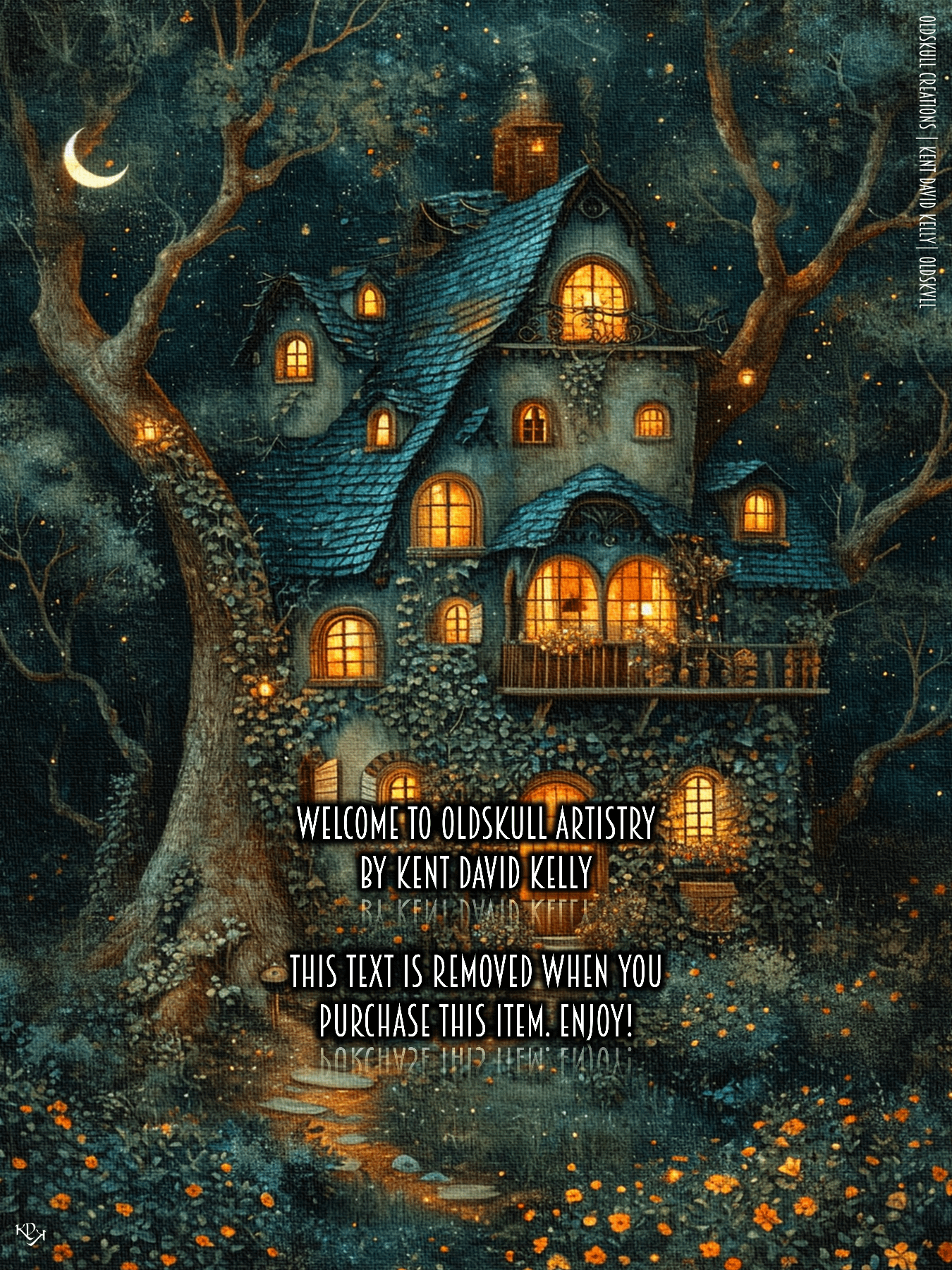 Oldskull Artwork 029: And The Moon Came Down product image (1)