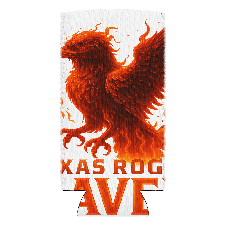 Flaming TxRogueRaven Can Cooler product image (2)