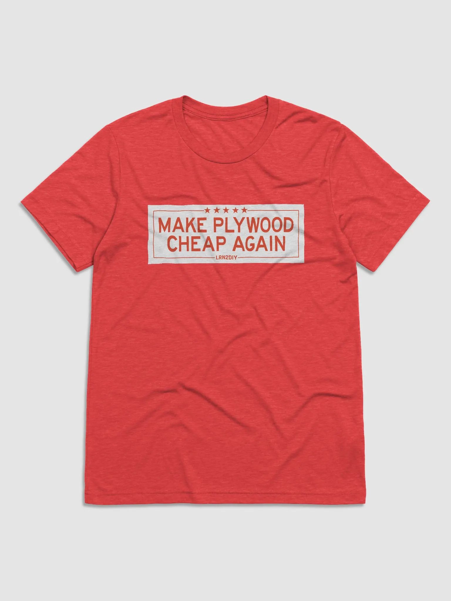 Make Plywood Cheap Again T-Shirt - Comfy Triblend product image (9)