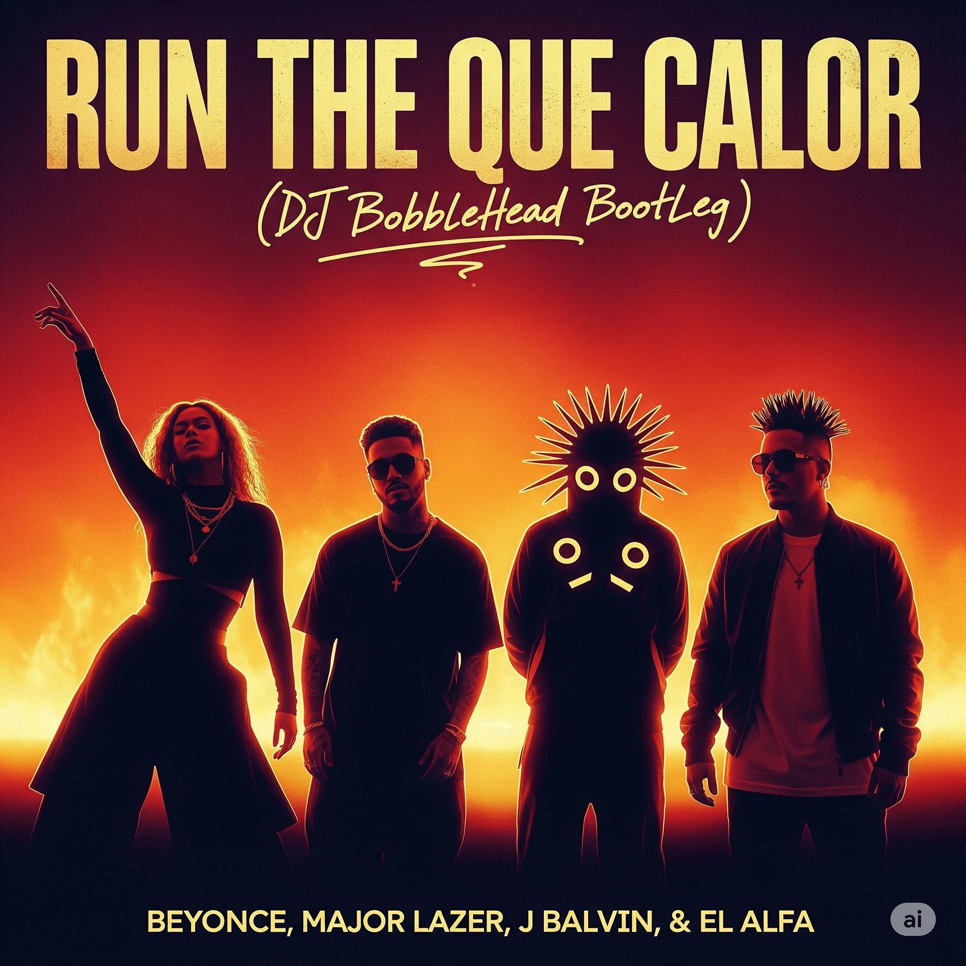 Beyonce, Major Laser, J Balvin & El Alfa - Run The Que Calor(DJ BobbleHead BootLeg) product image (1)