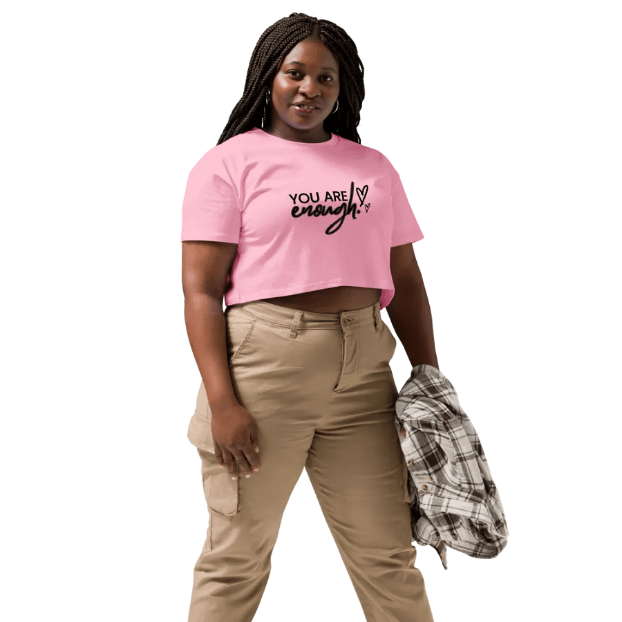 You Are Enough: Womens Crop Top 2. product image (3)