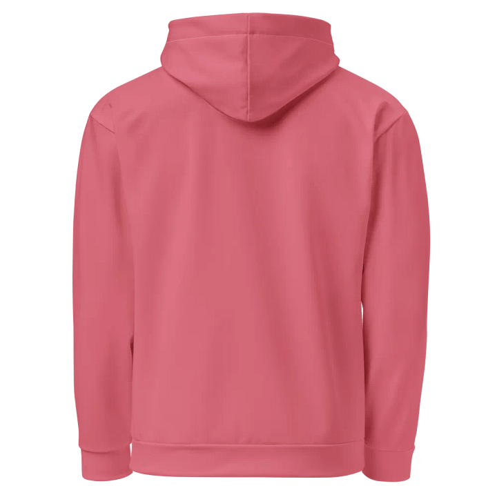 Plain Muted Rosy Pink Light Summer Unisex Recycled Polyester Heavyweight Premium Hoodie by Treasure Pie product image (2)