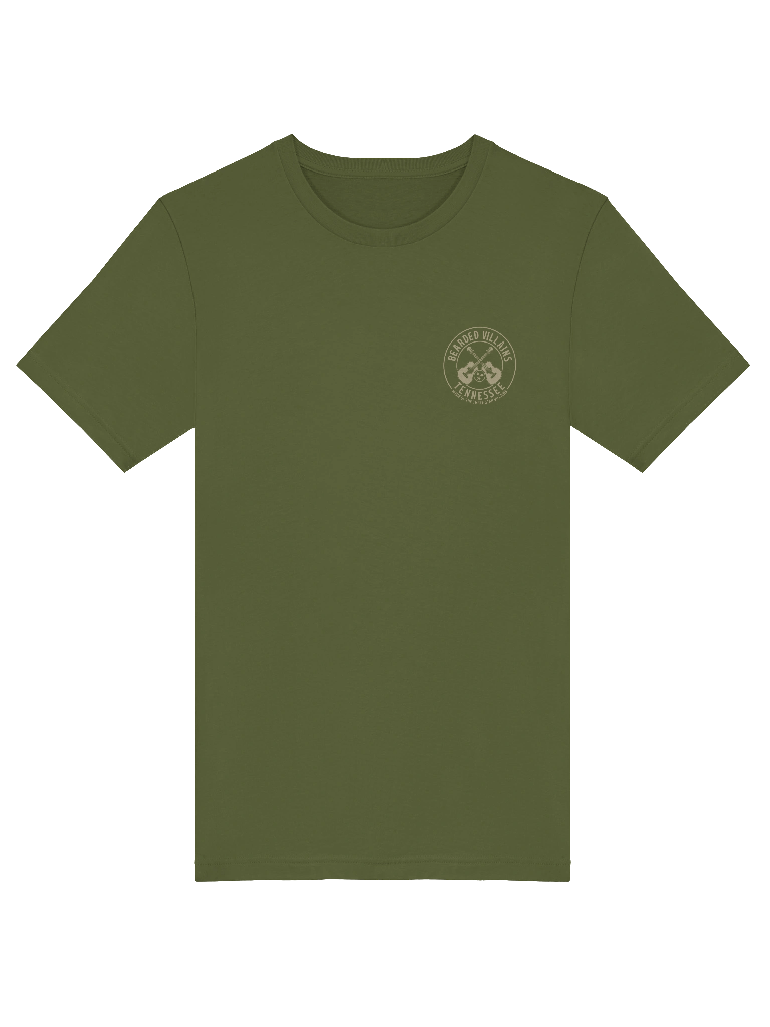 BIG-n-TALL | TSV Bearded Villains Tennessee “Tactical Grit Alternate” T-Shirt | Desert Tan Logo on Olive or Combat Black | Rugged Brotherhood Strength & Everyday Utility product image (28)