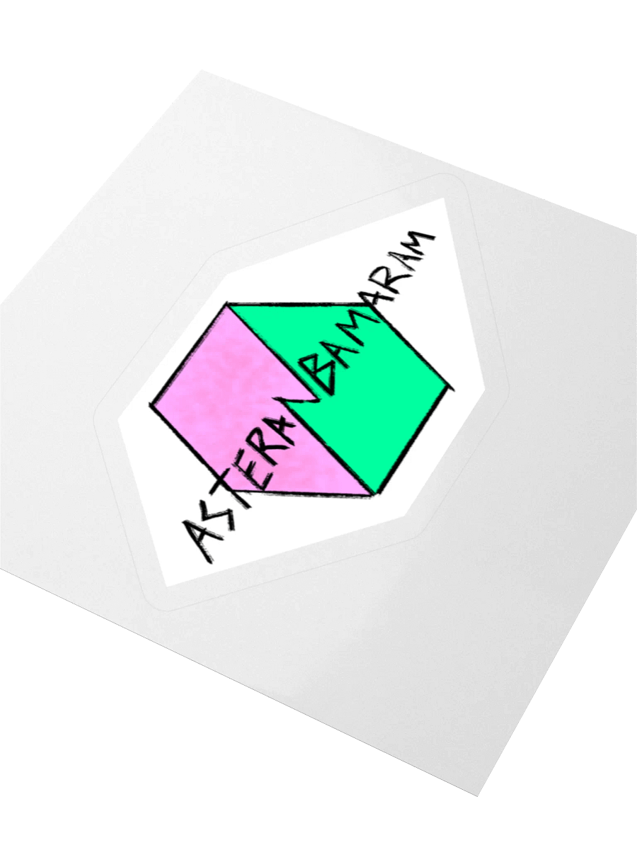 Asteran Bamaram Hexagon design stickers product image (5)