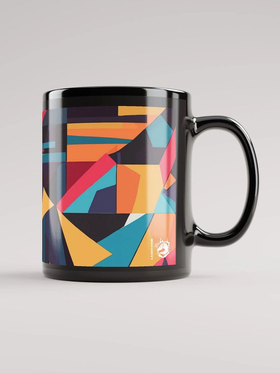 Geometric Fusion Black Mug product image (3)