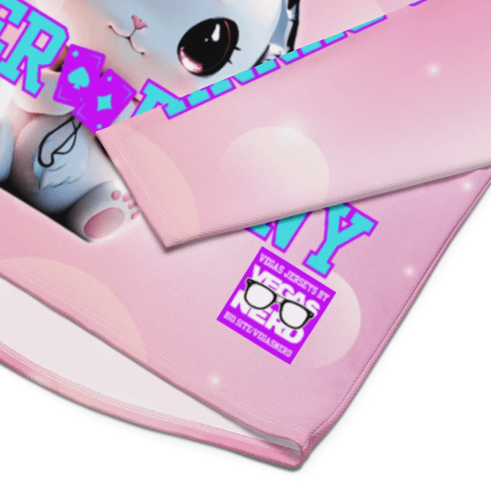 Poker Bunny Pink Unisex Polyester Jersey product image (6)