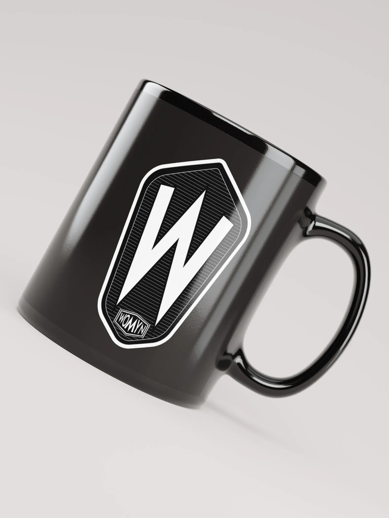 W WOMYN black mug product image (4)