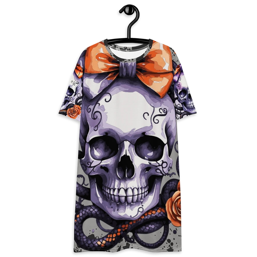 Coquette Style Skull and Snake T-Shirt Dress product image (18)