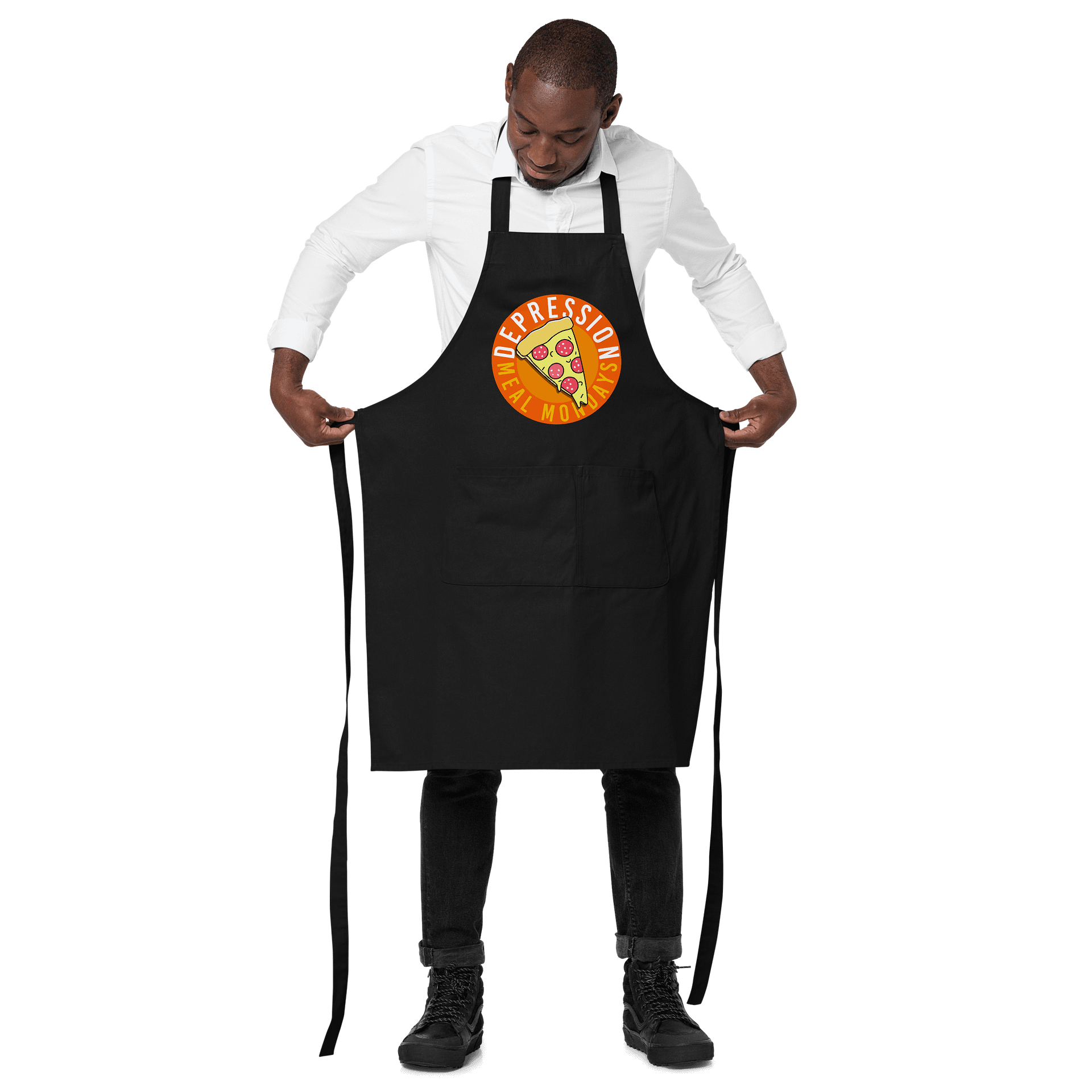 Depression Meal Mondays Logo Apron product image (2)
