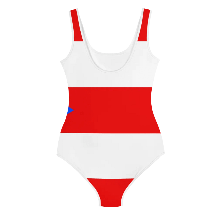 All-Over Print Youth Swimsuit – Bold, Vibrant, and Ready for Adventure! product image (2)