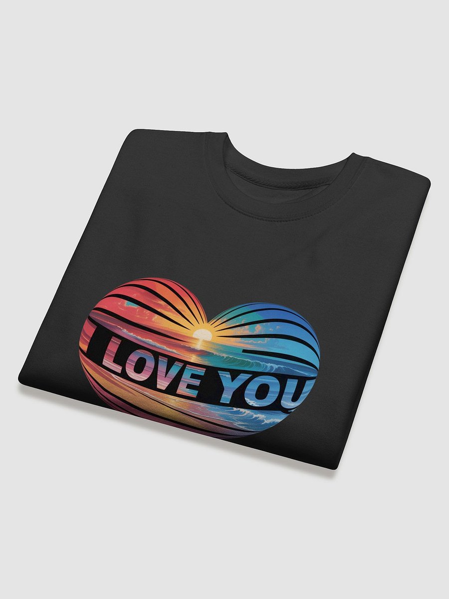 A mesmerizing psychedelic art piece featuring the words I LOVE YOU product image (4)