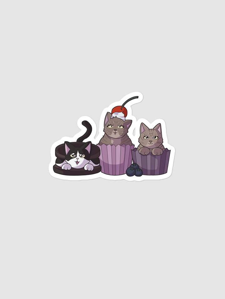 Sticker of all three cats! product image (1)