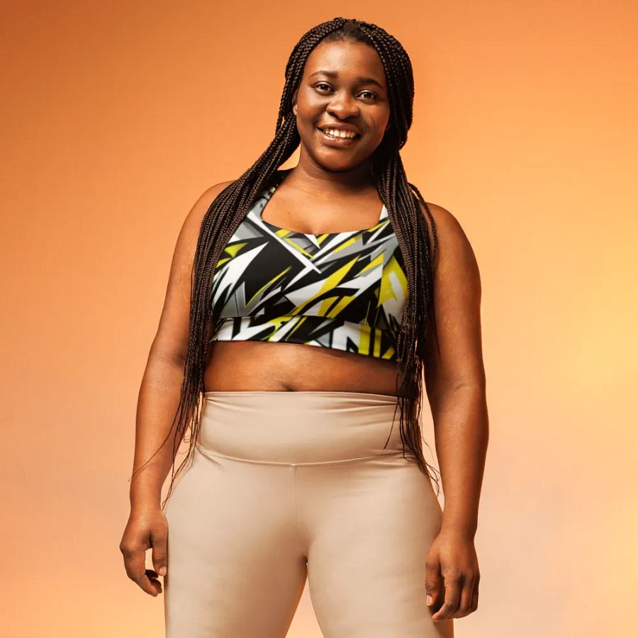 Energize Geometric Designed Sports Bra product image (8)