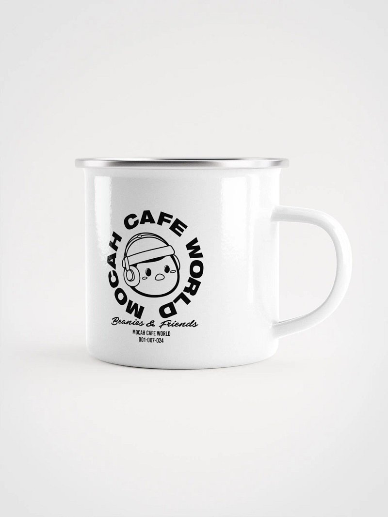MCW. Beanies & Friends Signature Enamel Mug - Black