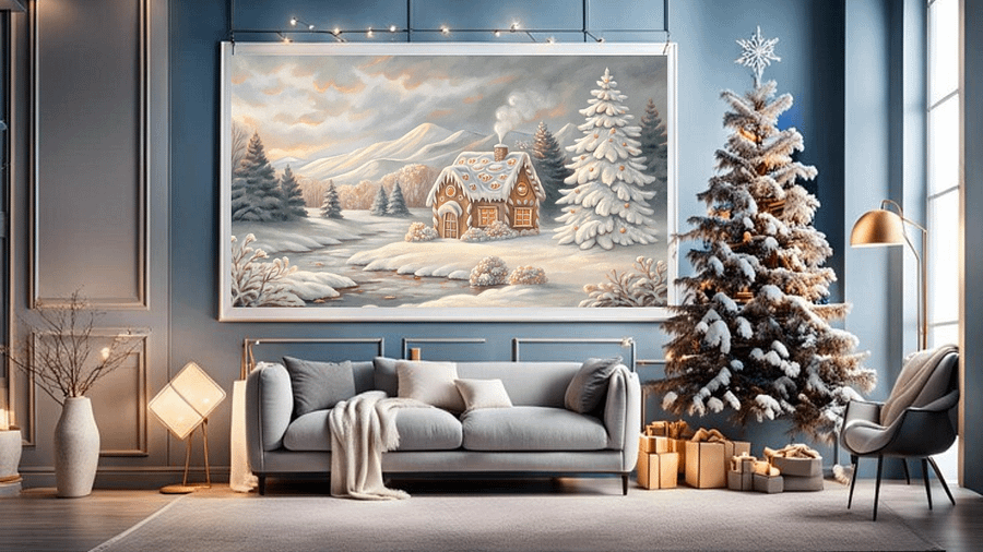 Gingerbread Cottage in Winter Wonderland - Frame TV VII product image (3)