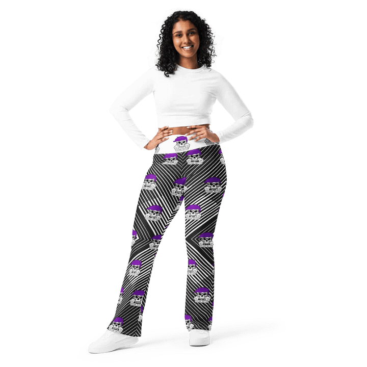 Enigma Nation All-Over Print Flare Leggings product image (1)