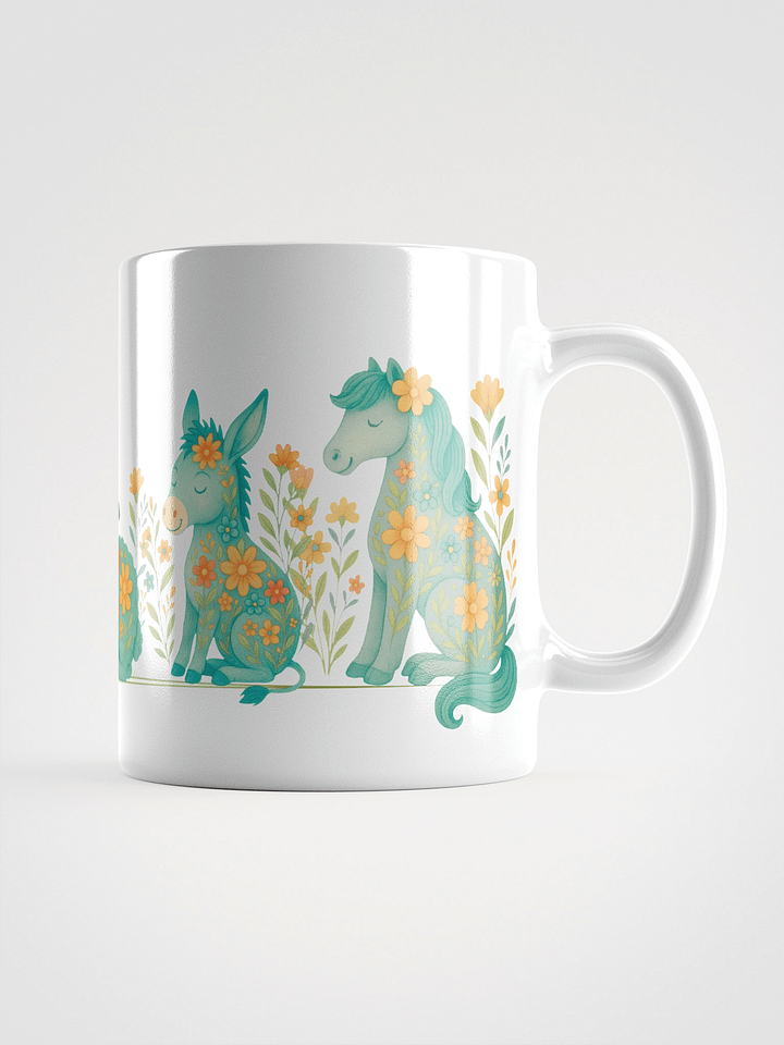 Mug Blanc - Ferme Fleurie Rétro Série 3 - Cadeau Original product image (1)